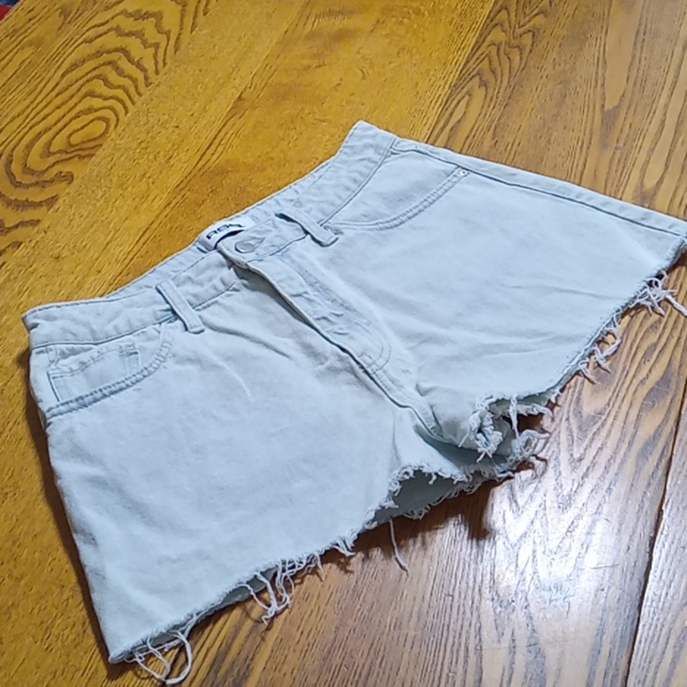 RSQ JEAN Shorts Womens 28 LIGHT BLUE Denim Preowned Casual Summer Beach Pool